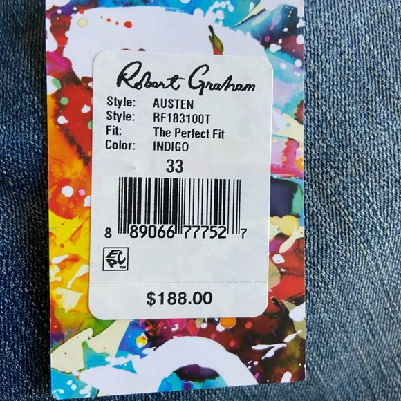 Mens Robert Graham Jeans Size 33 - Picture 8 of 9